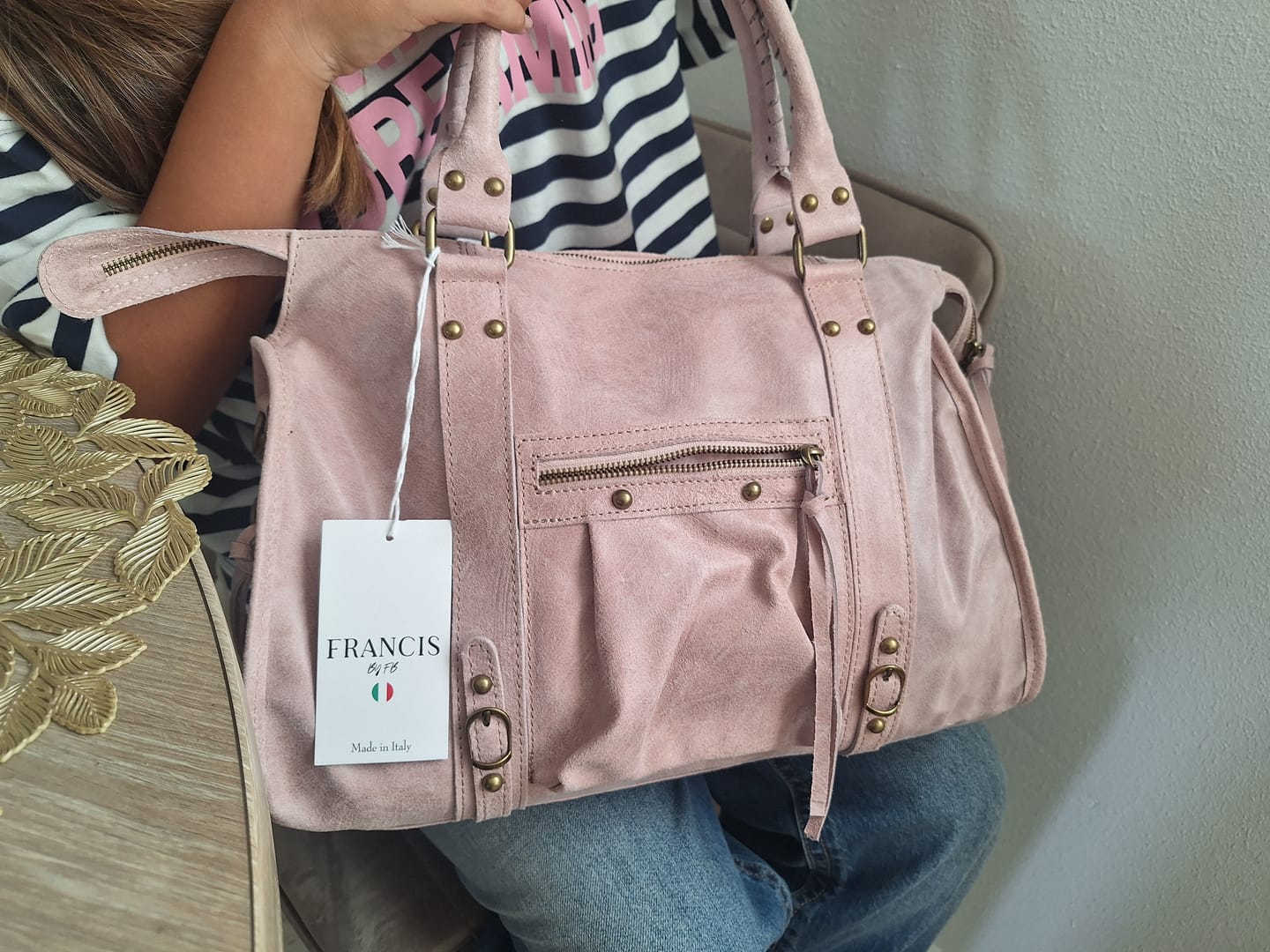 Customer photo review of It girl bag vanilla pink