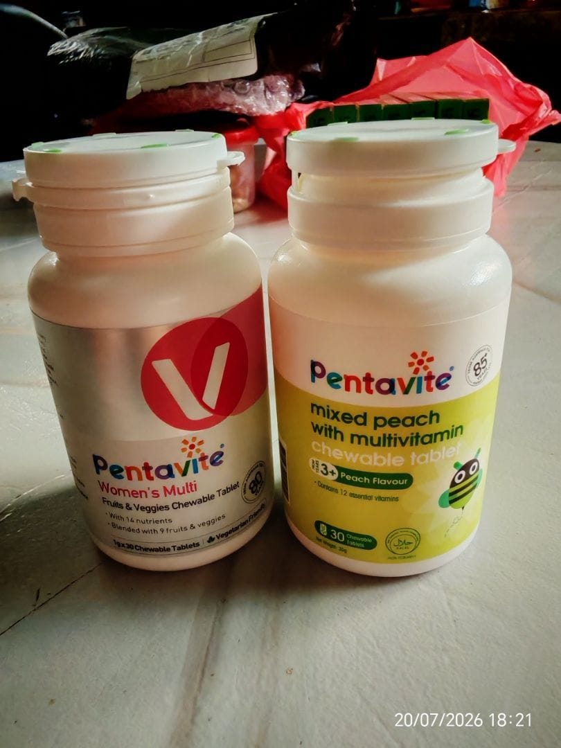 Customer photo review of Mixed Peach with Multivitamin Chewable Tablet