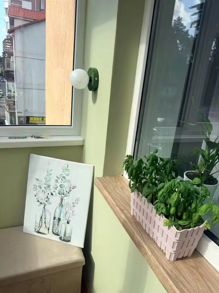 Customer photo review of NeroLight | Wandlampe Innen mit Glasschirm