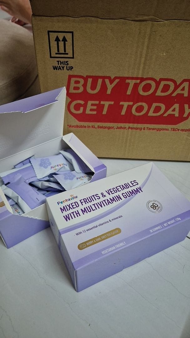 Customer photo review of Mixed Fruits & Vegetables With Multivitamin Gummy