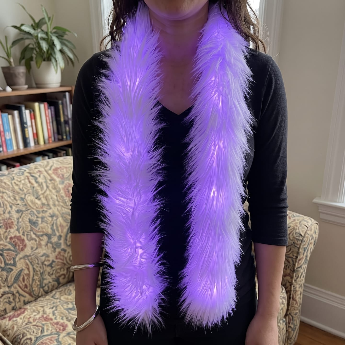 Customer photo review of Cachecol™ LED Scarf Purple