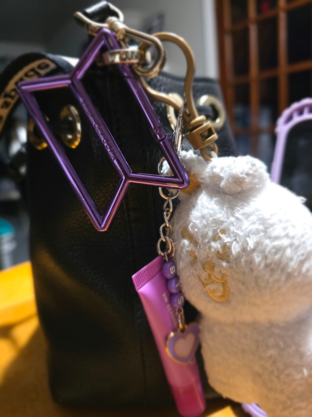Customer photo review of BTS Bora Metal Carabiner Keychain Clip