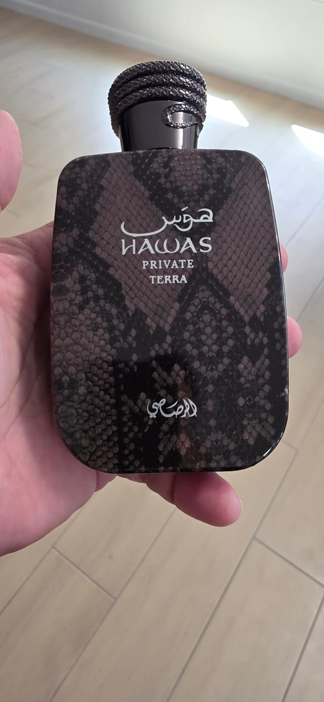 Customer photo review of Rasasi Hawas Private Terra Extrait De Parfum 3.4 oz