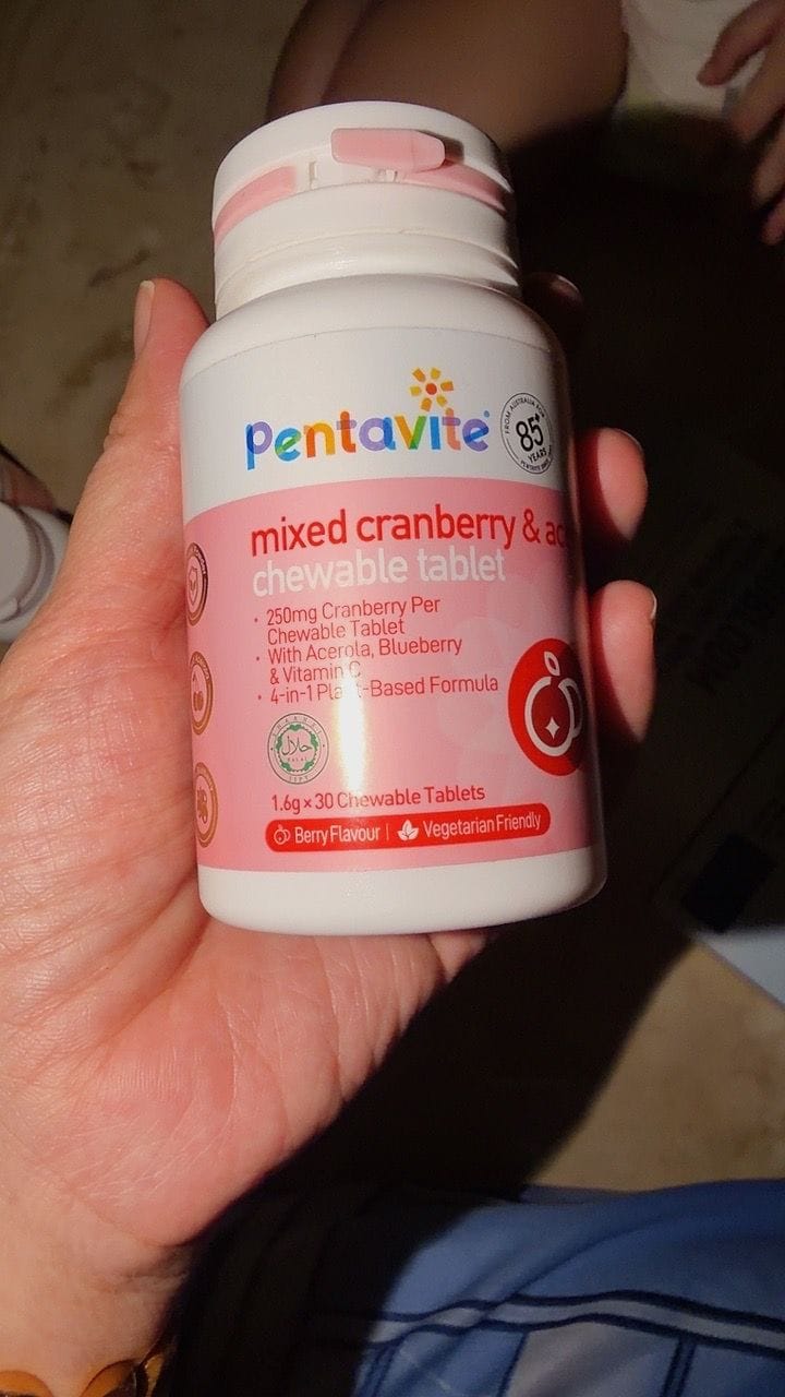 Customer photo review of Mixed Cranberry & Acerola Chewable Tablet