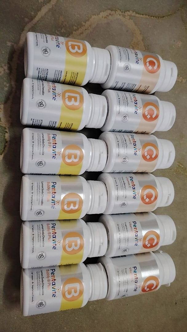 Customer photo review of Bubbly B Plus  Lemon Chewable Tablet