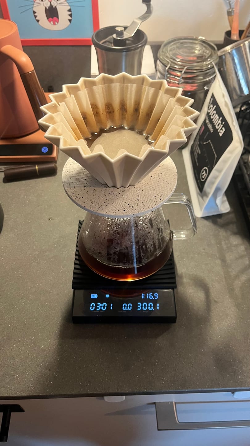 Customer photo review of TIMEMORE Basic 3.0 Electronic Espresso Scale with Timer