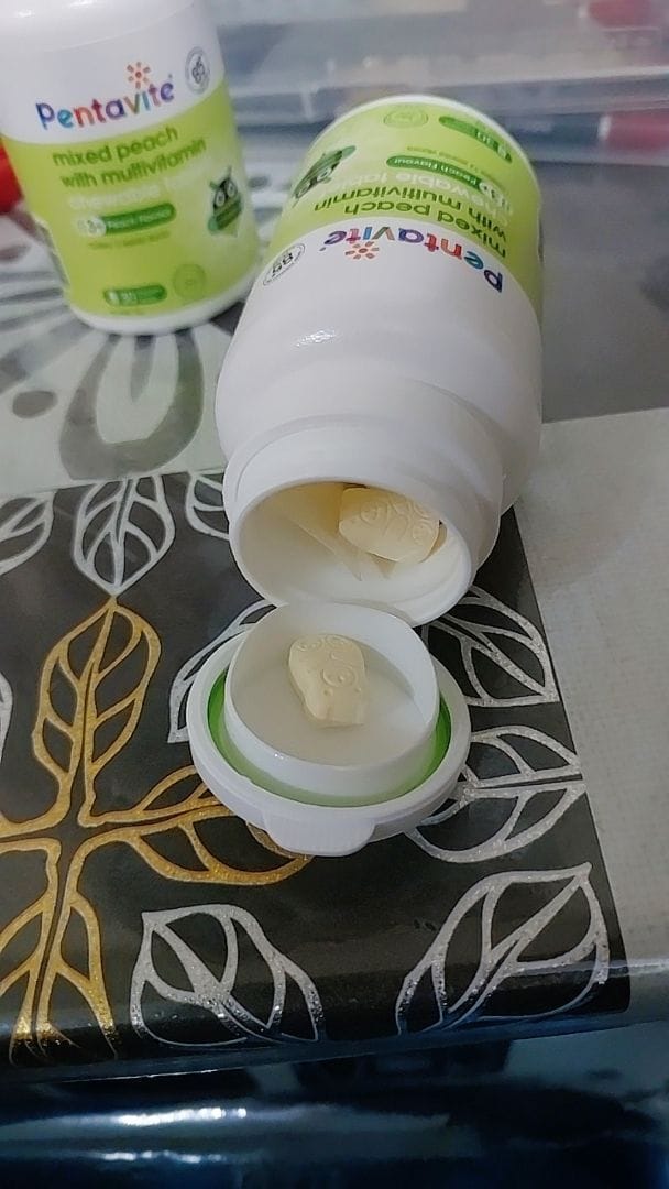 Customer photo review of Mixed Peach with Multivitamin Chewable Tablet