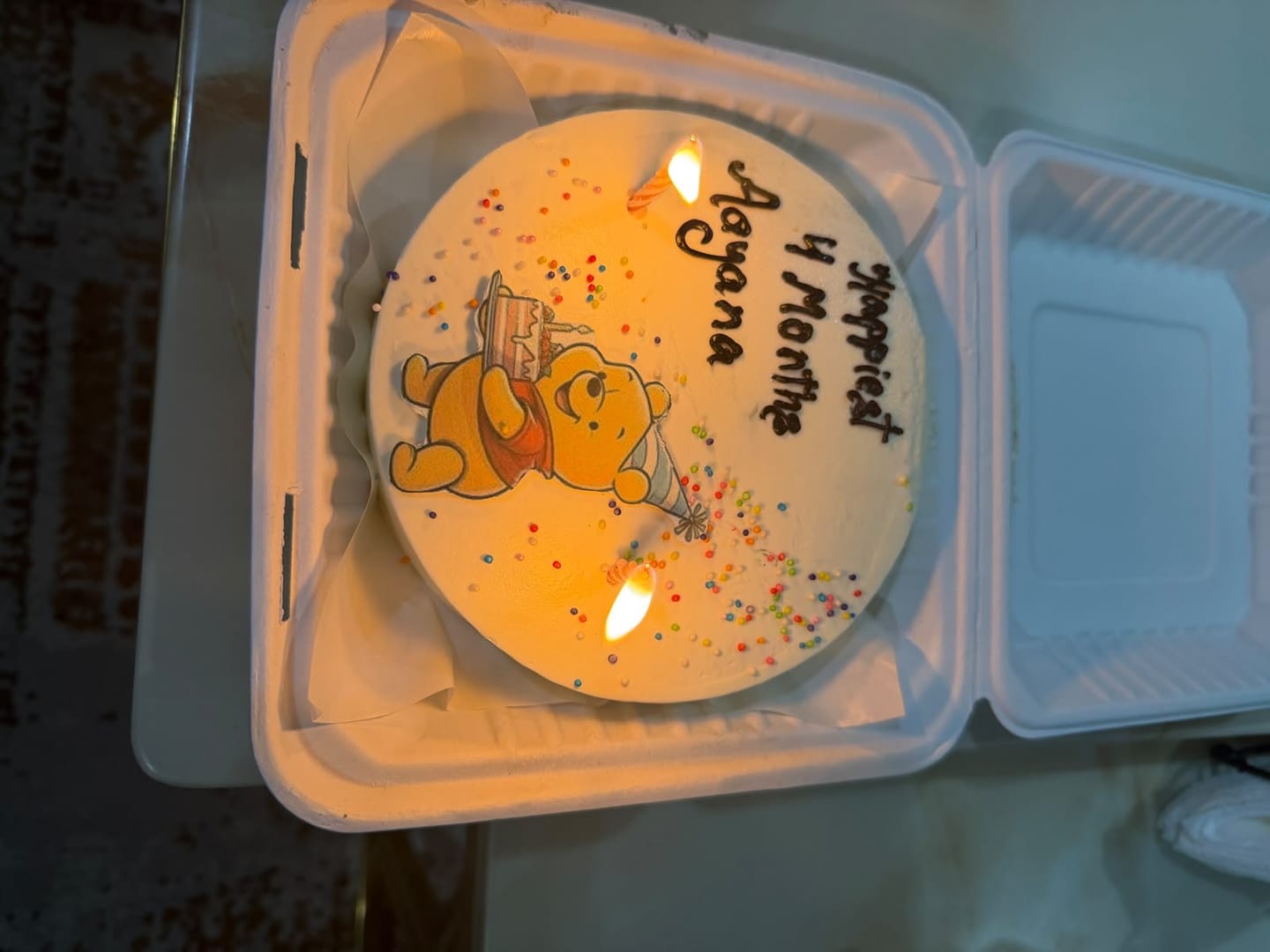 Customer photo review of Winnie the Pooh Honey Cake
