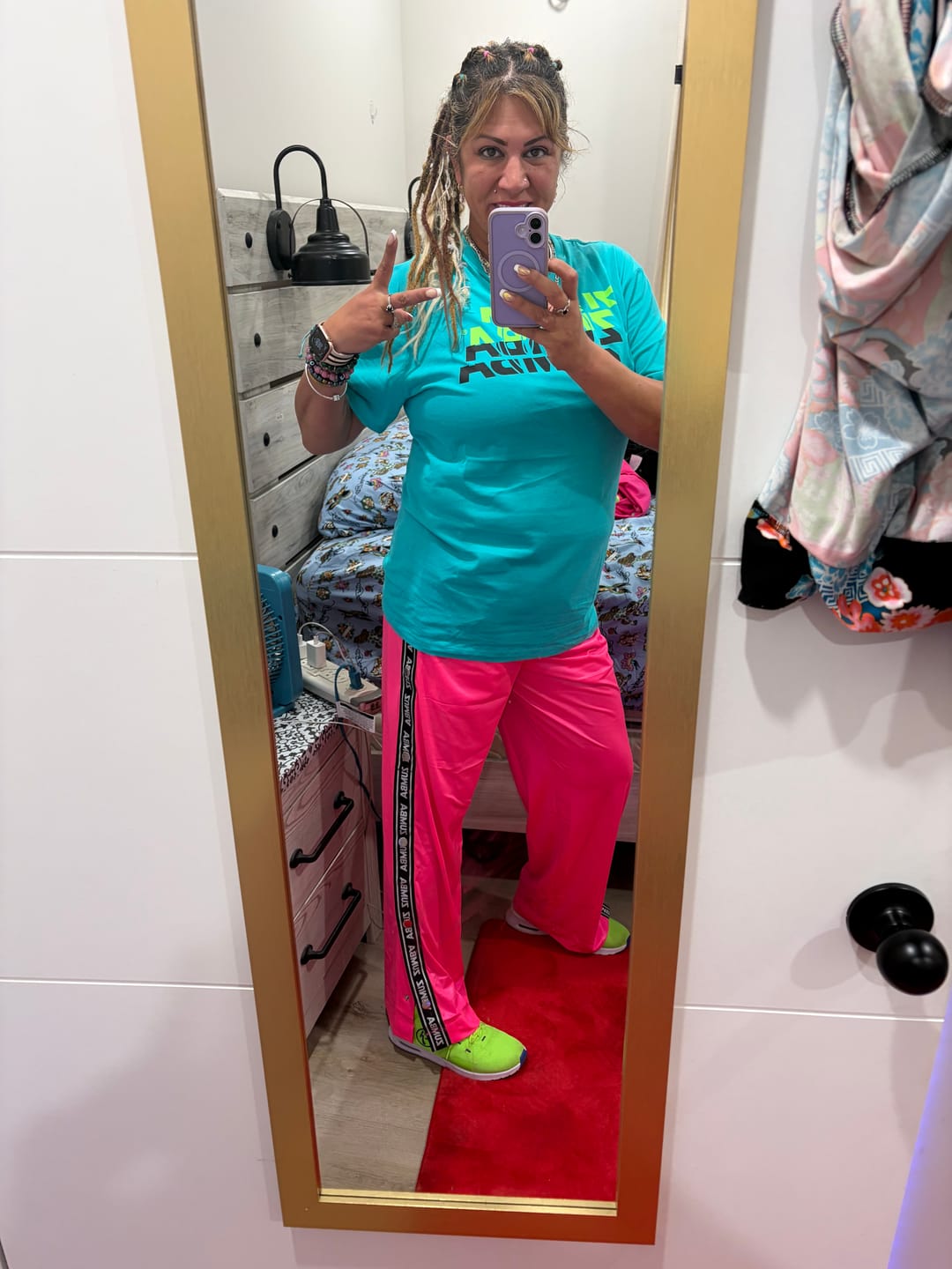 Customer photo review of Dale-Z Tapered Pants With Front Snaps