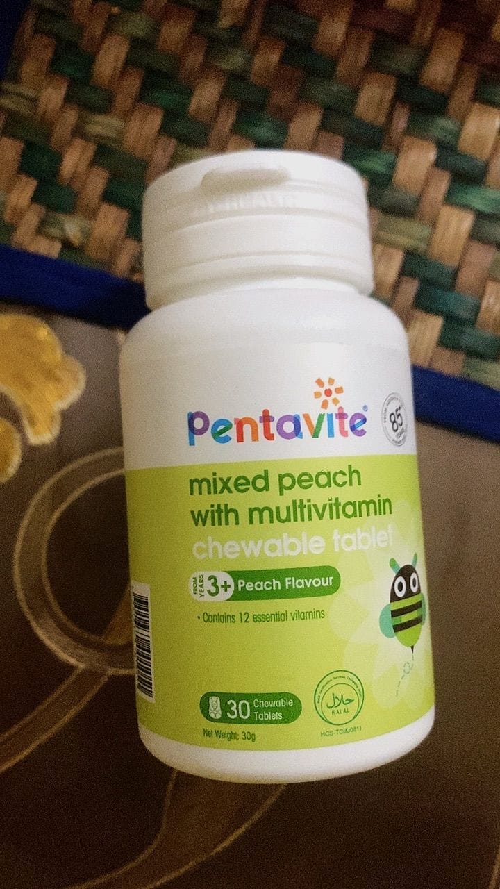 Customer photo review of Mixed Peach with Multivitamin Chewable Tablet
