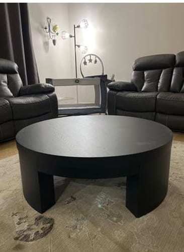 Customer photo review of Luxe Round Coffee Table