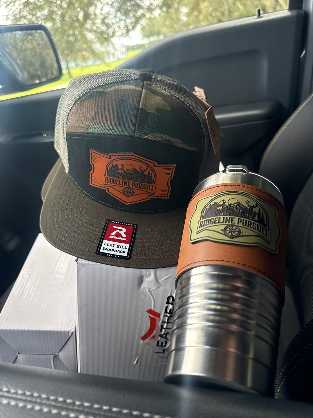 Customer photo review of Richardson 115 Custom Leather Patch Hats