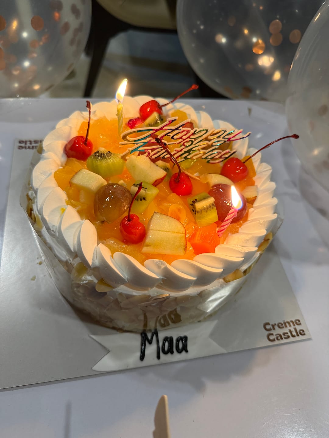 Customer photo review of Fresh Fruit Cake