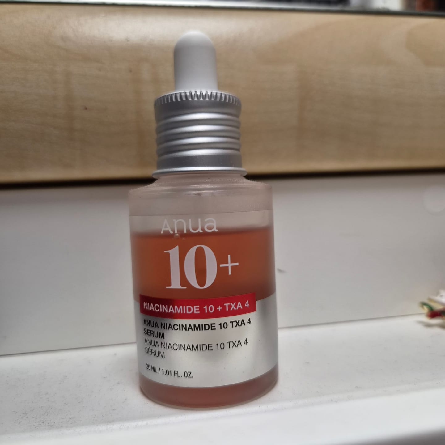 Customer photo review of Balinošs serums ar traneksāmskābi Anua Niacinamide 10% + TXA 4% Serum