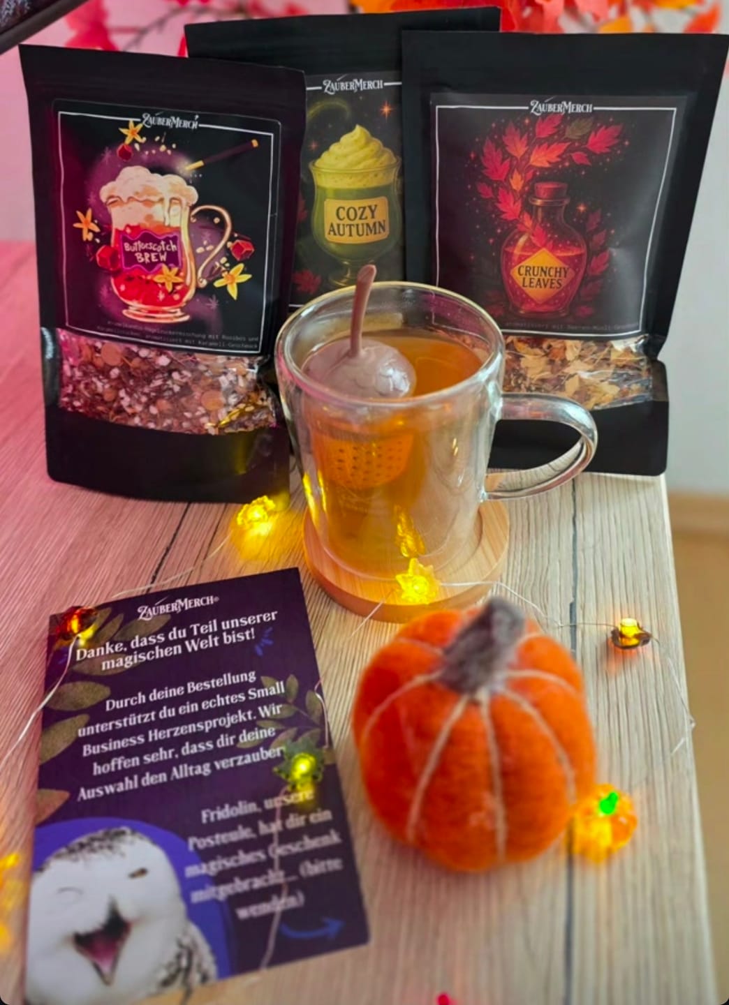Customer photo review of Crunchy Leaves – Früchtetee mit Beeren-Müsli-Geschmack | Herbst Tee