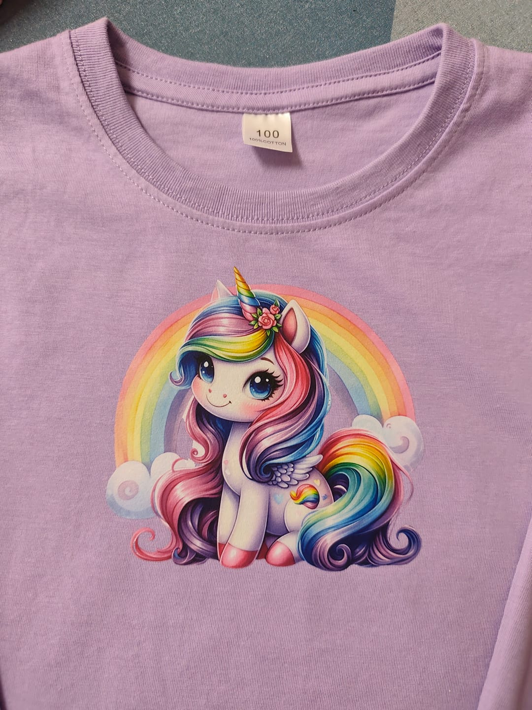 Customer photo review of Bügelbild Einhorn Zoey Magiebogen