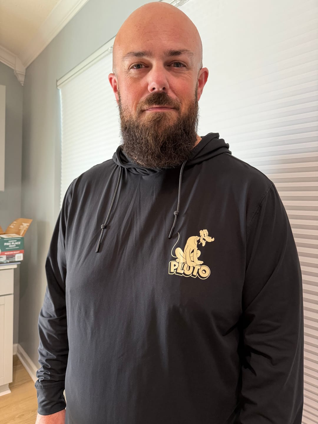 Customer photo review of Disney’s Pluto "Loyal Since 1930" – Performance Hoodie