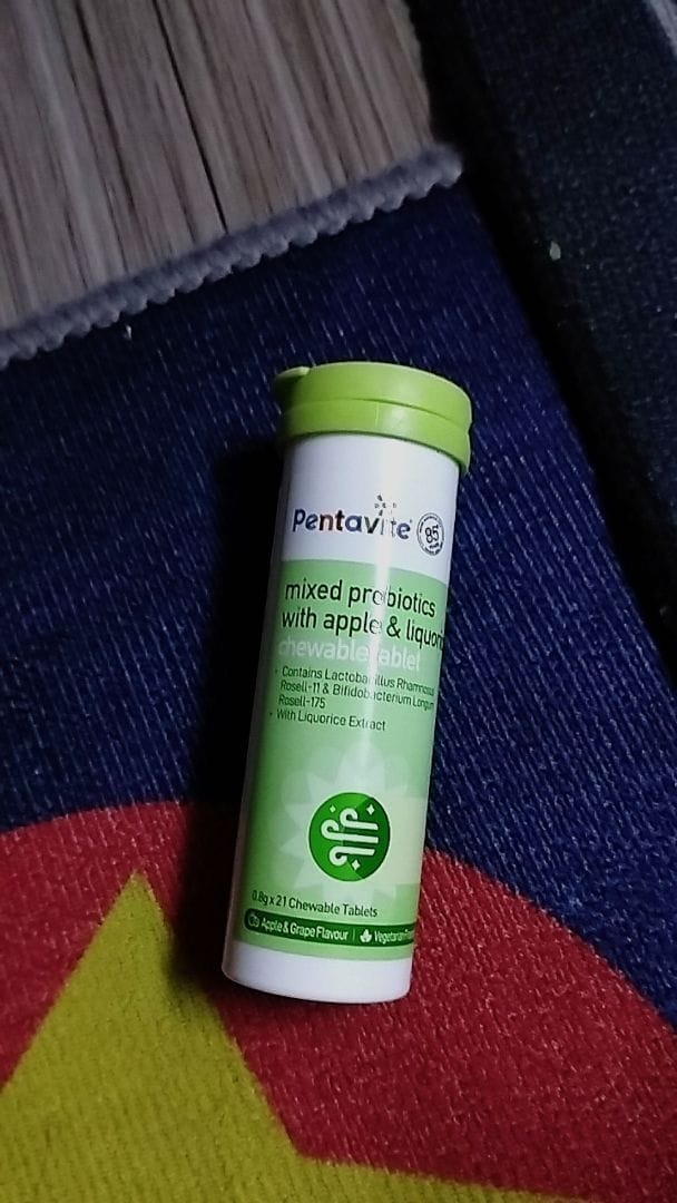 Customer photo review of Mixed Probiotics with Apple & Liquorice Chewable Tablet