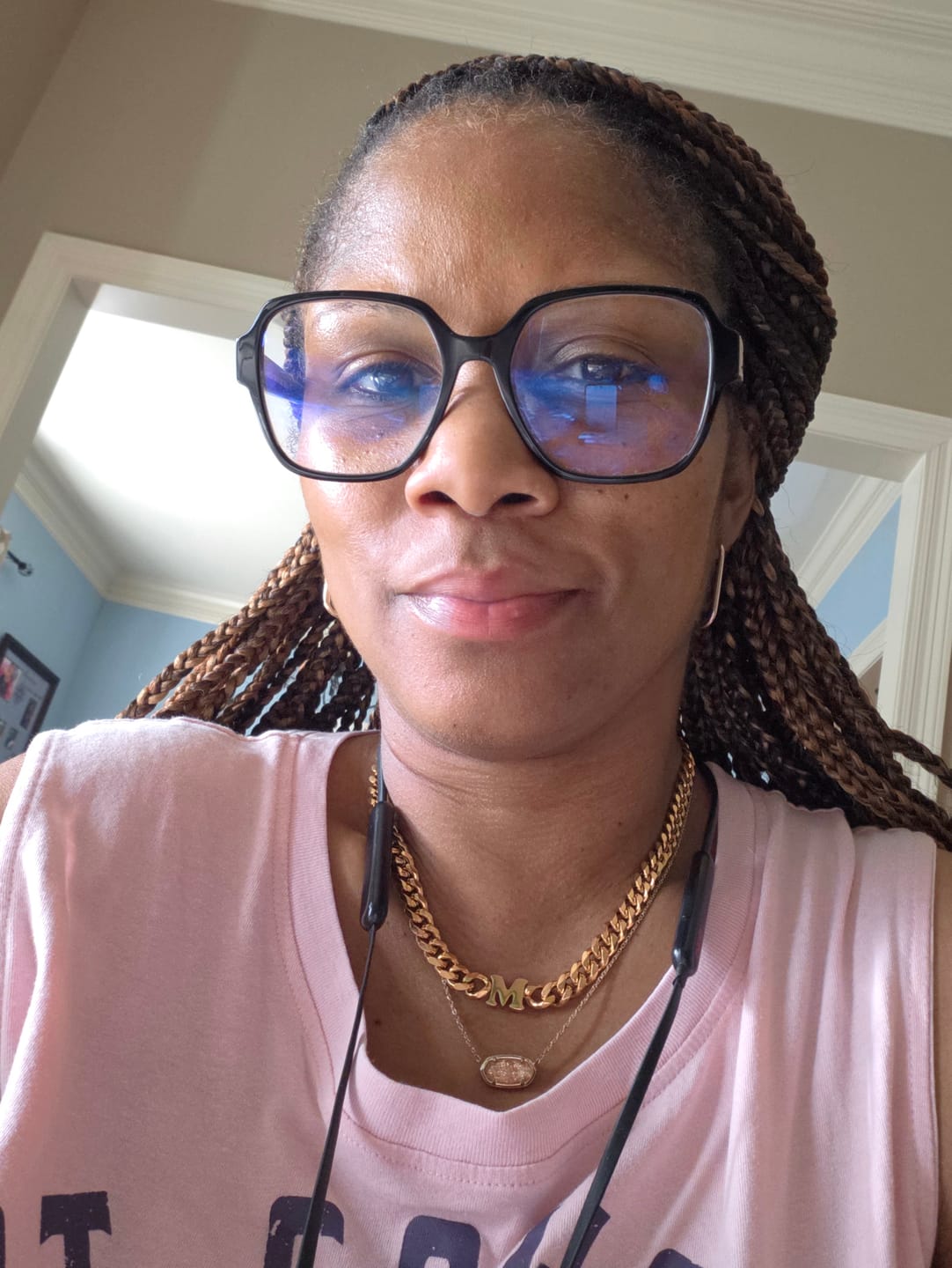 Customer photo review of Initials Choker w/ XL Cuban Chain