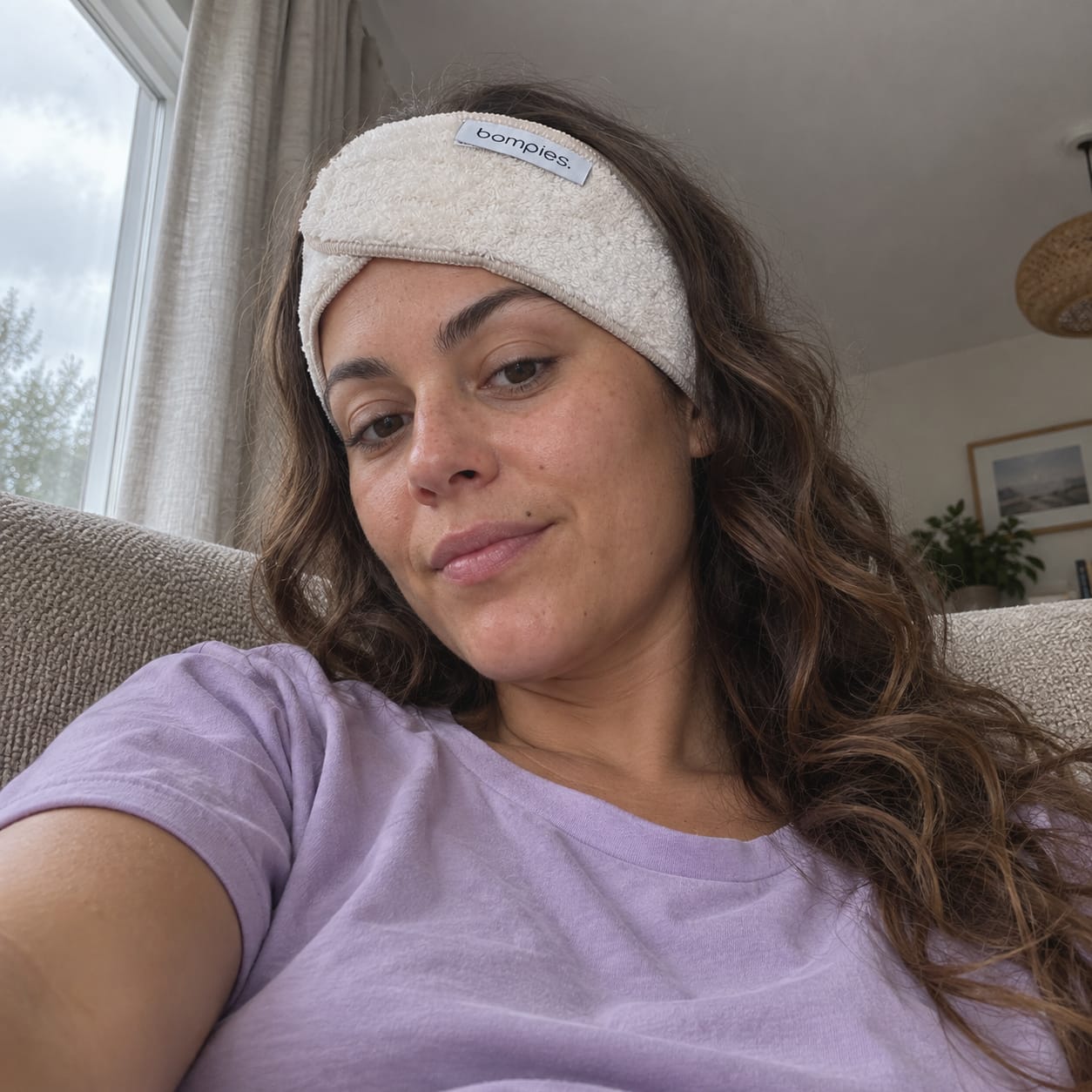 Customer photo review of Skincare & Makeup Headband | Soft Hair Headband