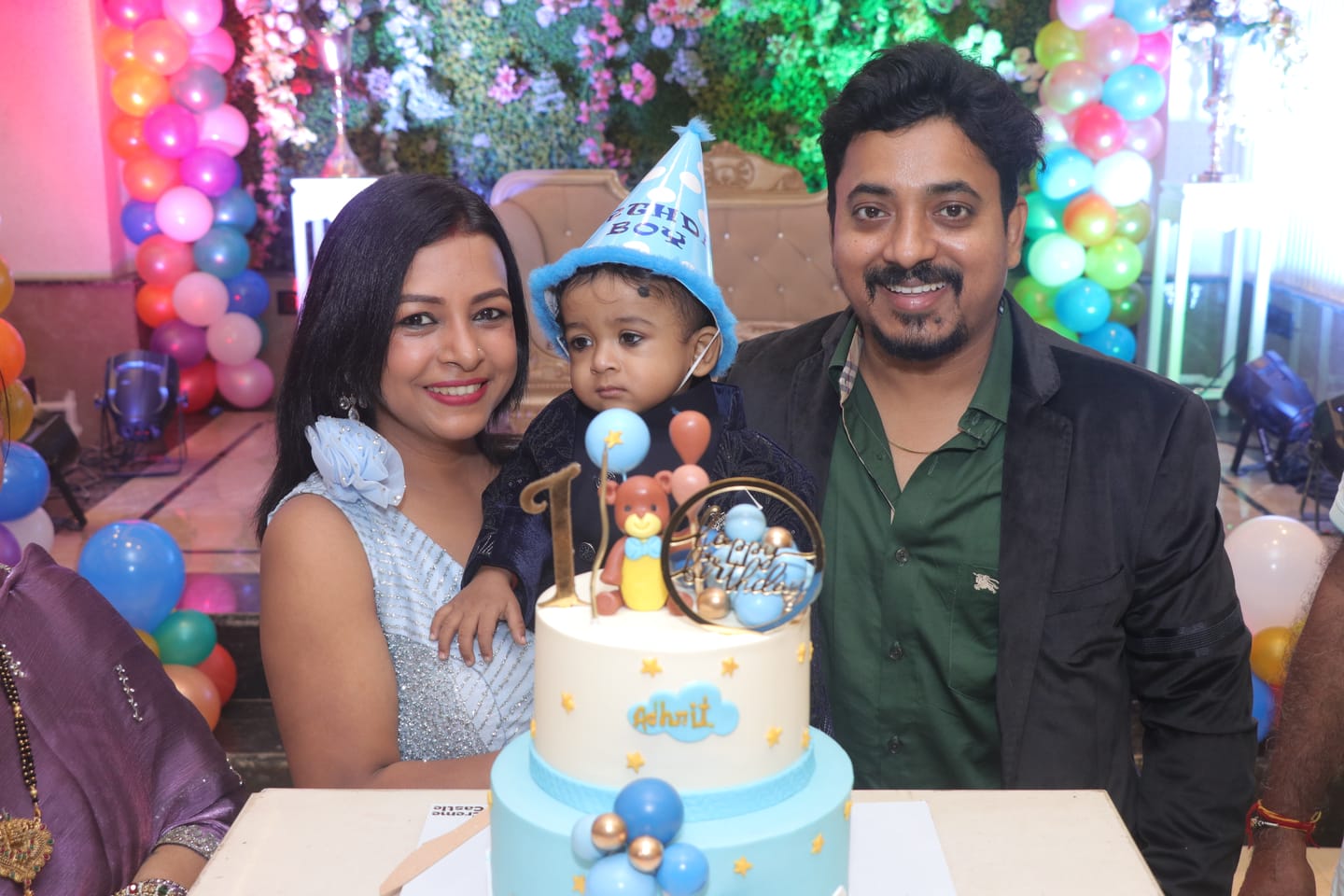Customer photo review of Balloon Teddy Celebration Cake