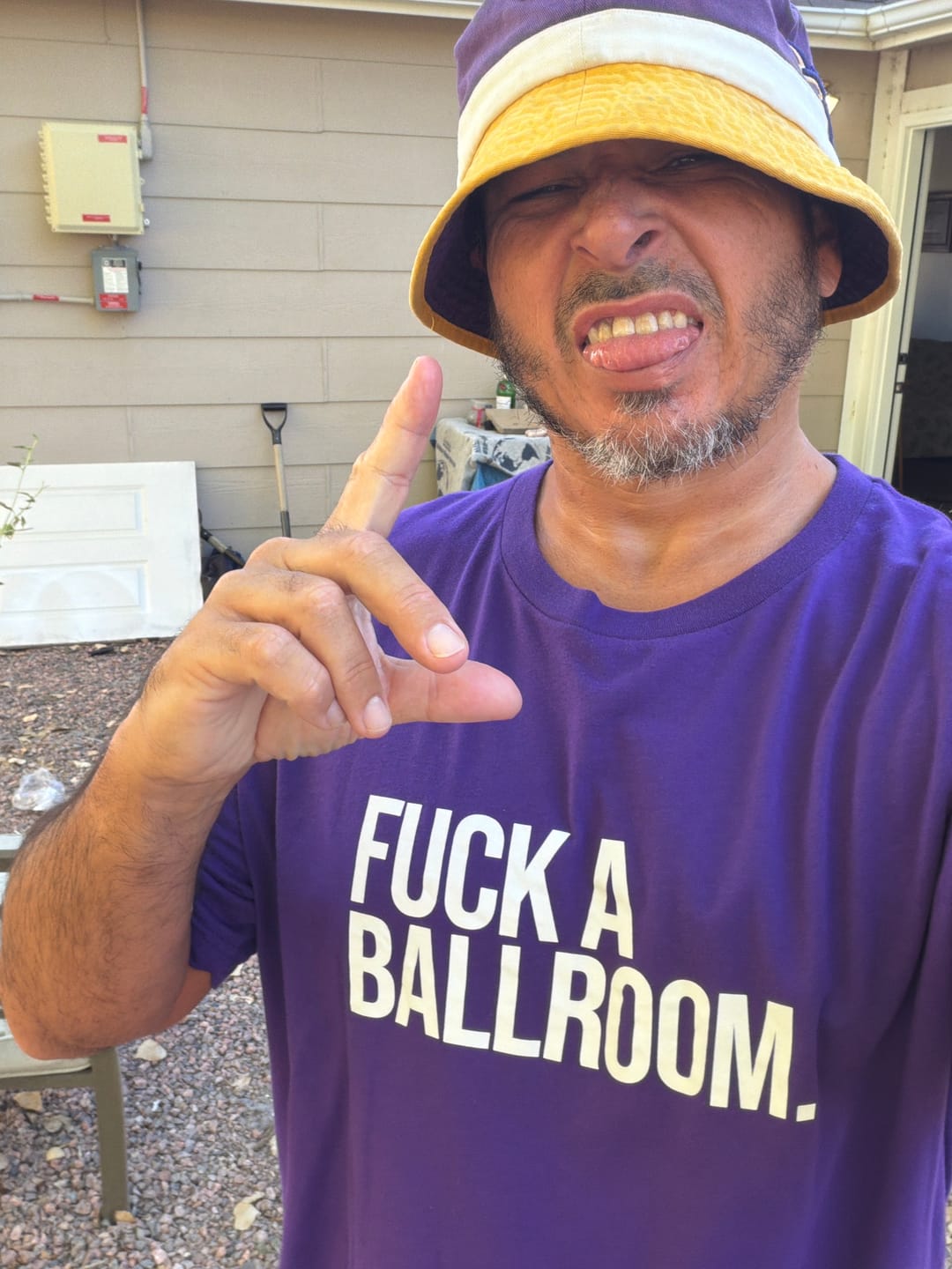 Customer photo review of They Say Immigrants Are the Problem. But We All Saw Who Stormed the Capitol Unisex Tee