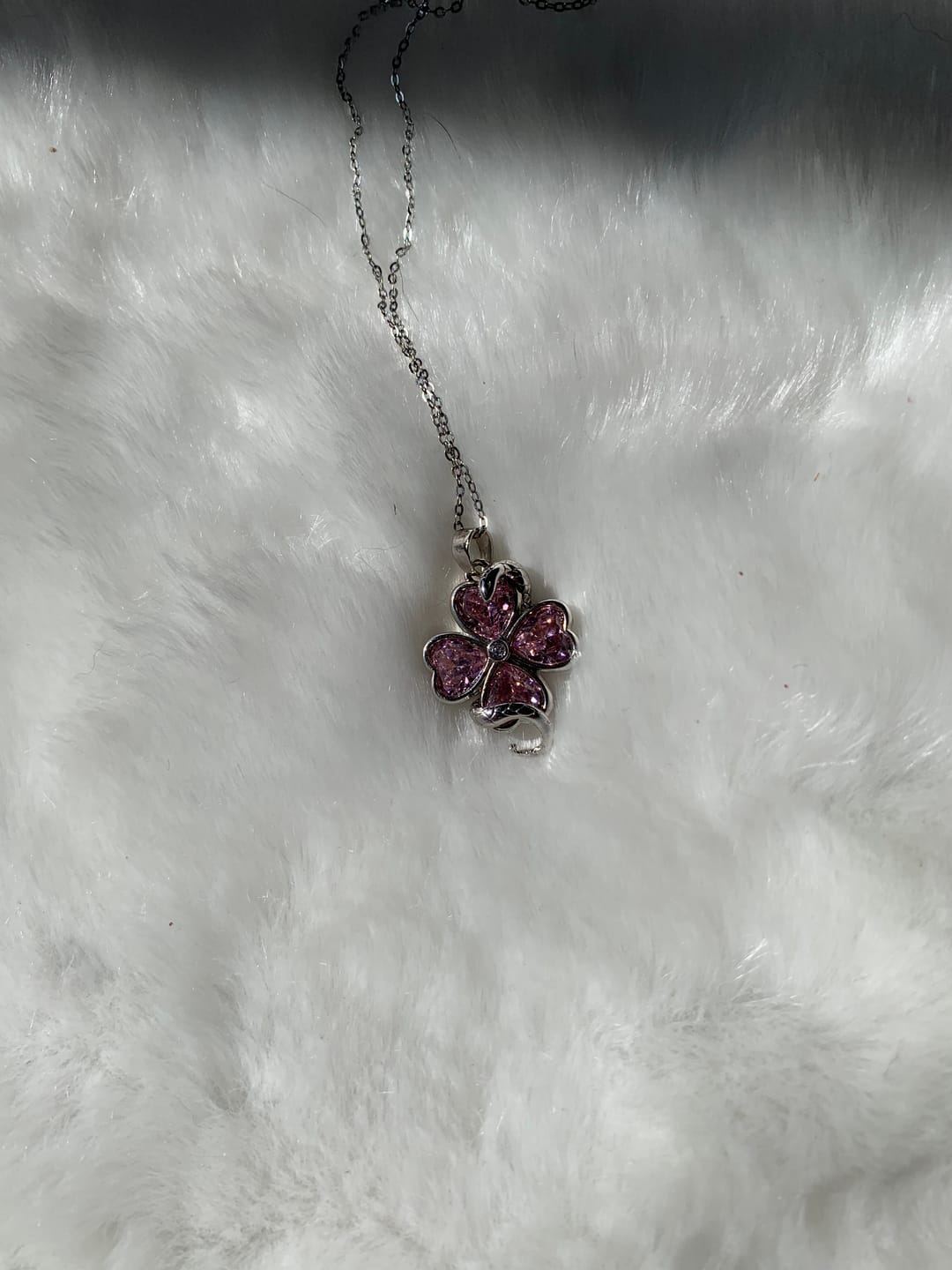 Customer photo review of Silver Eternal Love Necklace Preorder
