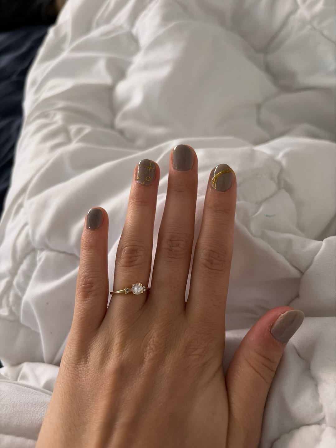 Customer photo review of Autumn Tea Gold Dipping Powder