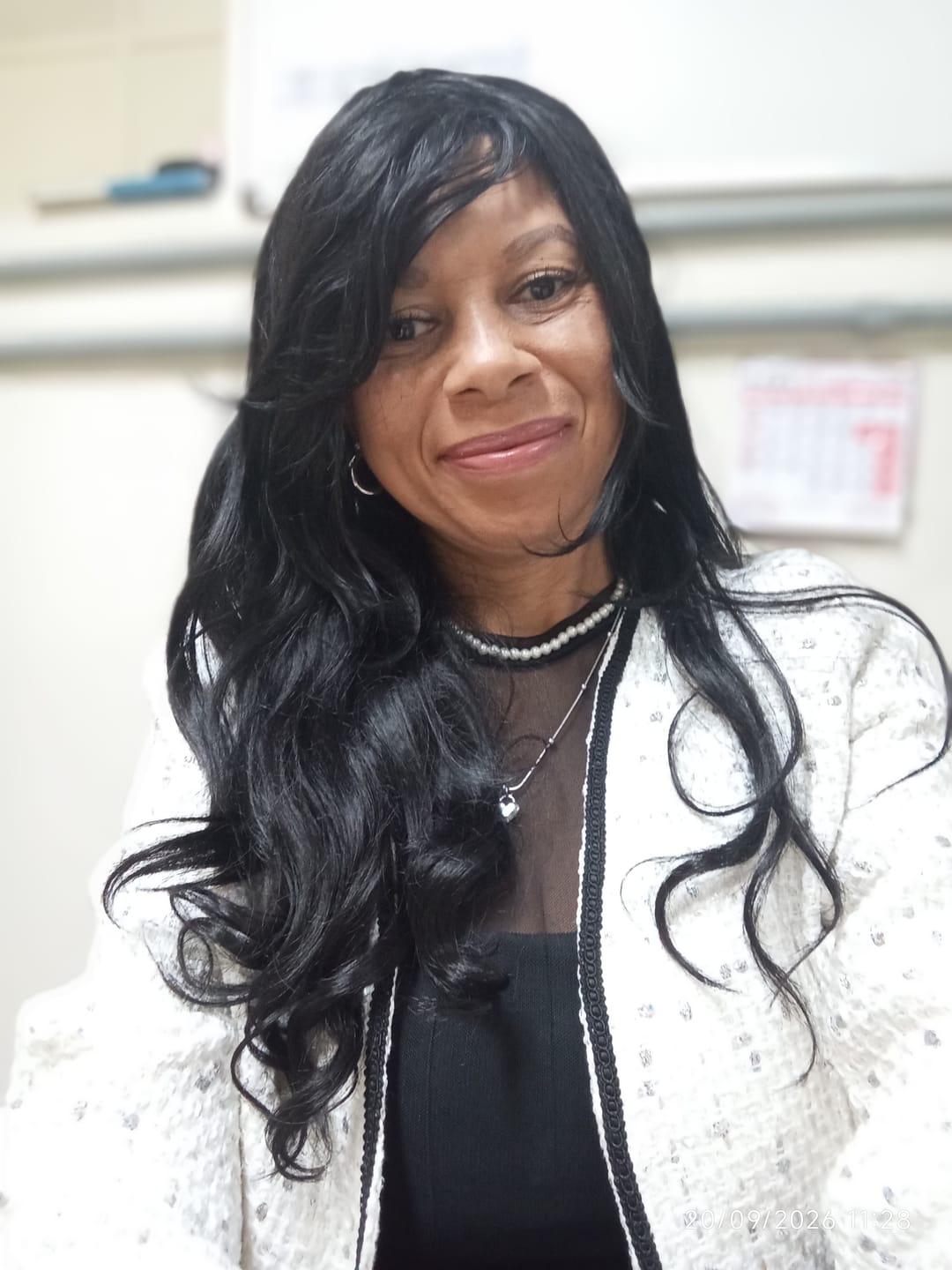 Customer photo review of Wig Bio Fibra Eva - Castanho Escuro 2