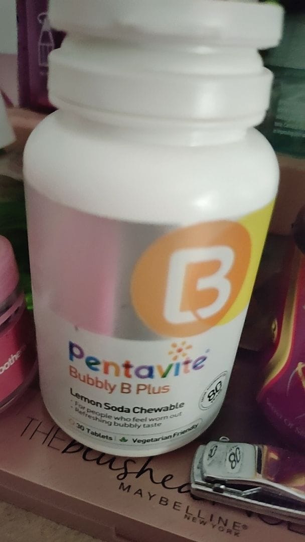 Customer photo review of Bubbly B Plus  Lemon Chewable Tablet