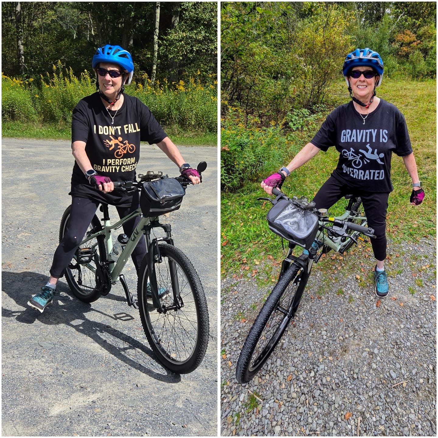 Customer photo review of I Don't Fall T-Shirt
