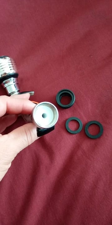 Customer photo review of Rotating Faucet Sprinkler Extender