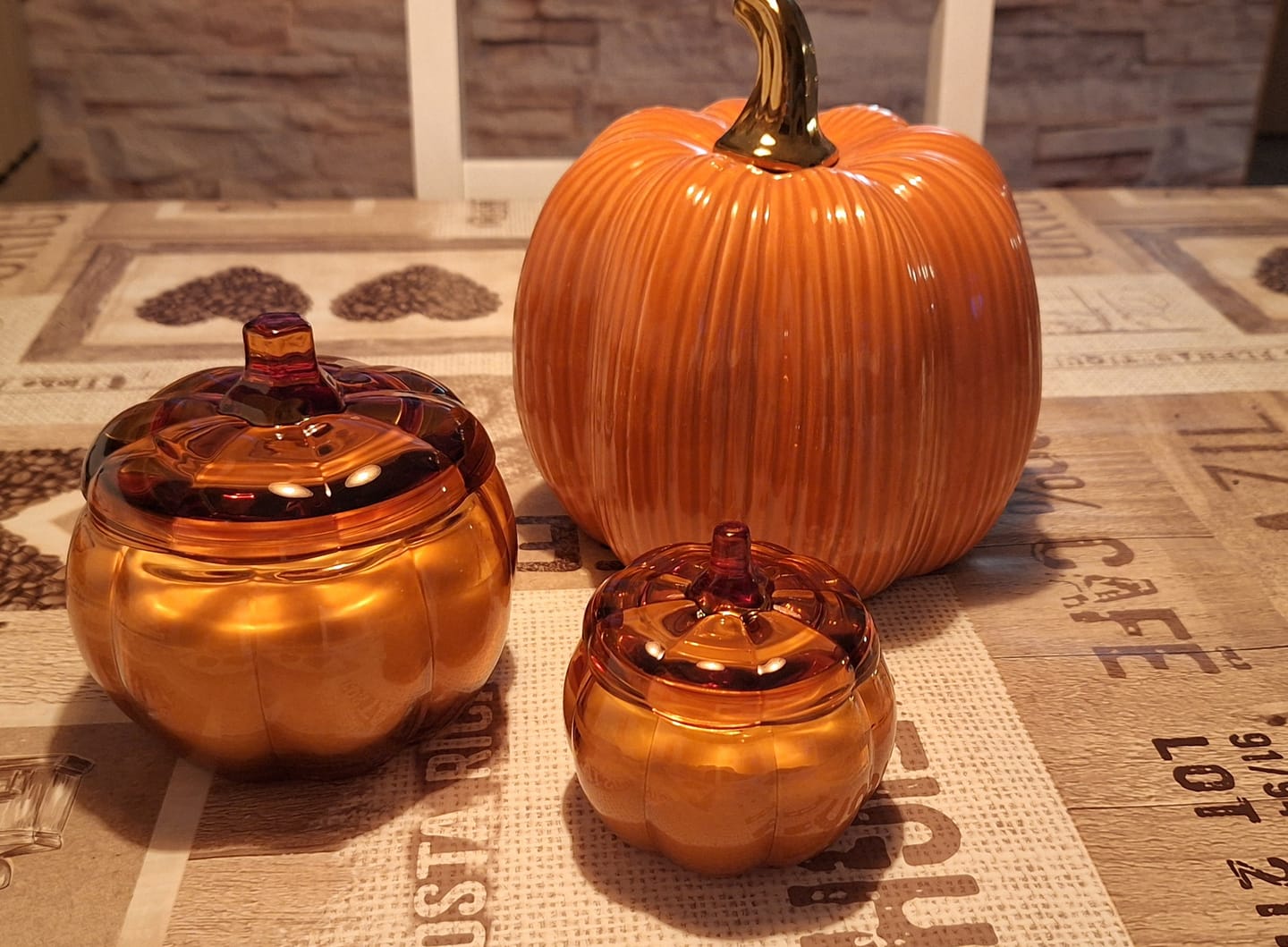 Customer photo review of Glaskürbis Kerzen Set (2-teilig) – Herbst & Halloween Deko Duftkerzen