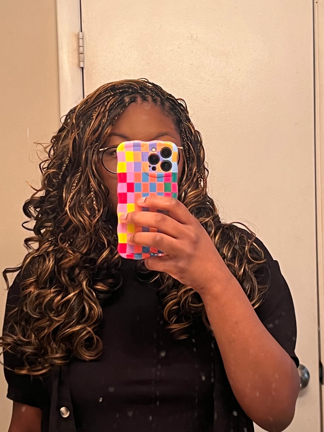 Customer photo review of Freetress Pre-Stretched Crochet Braid - 4X FRENCH CURL BRAID 18"