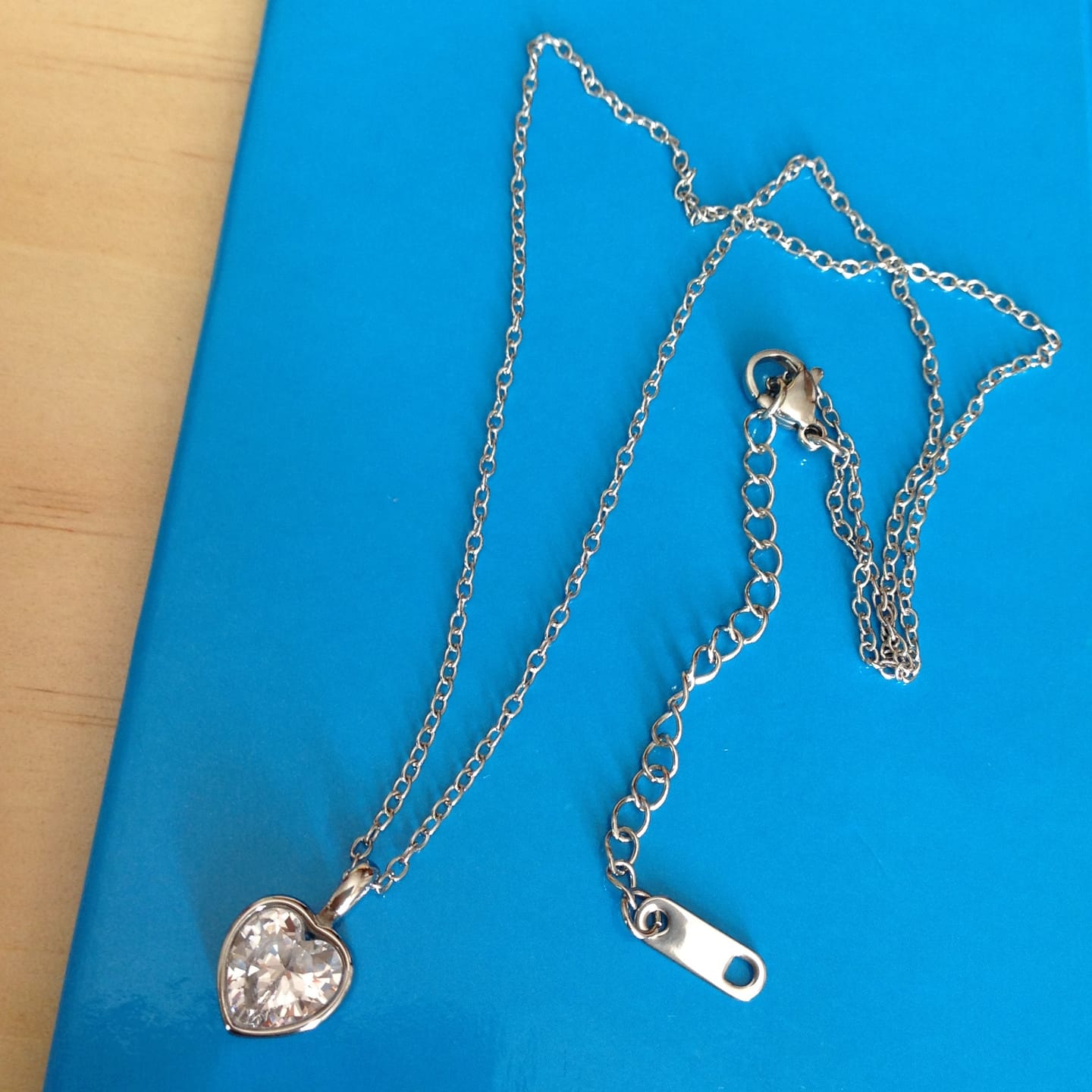 Customer photo review of Collar Amour Plata + Zirconia