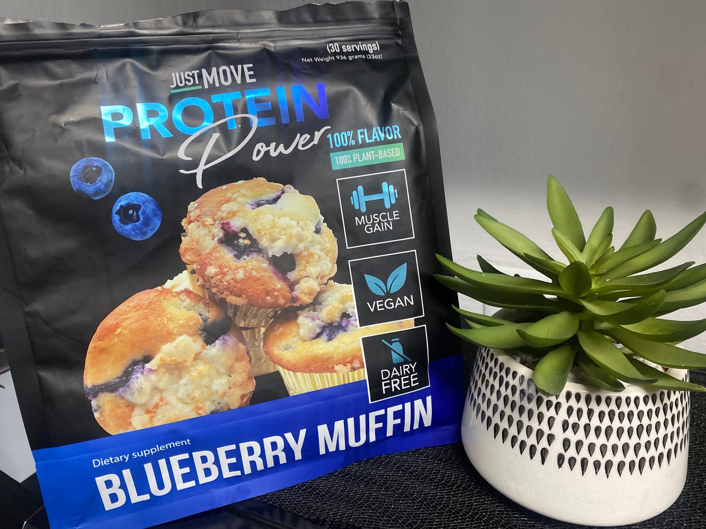 Customer photo review of Blueberry Muffin Protein