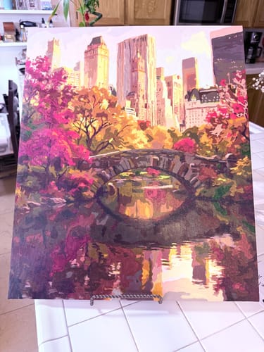 Customer photo review of New York Central Park Autumn (Paint by Numbers)