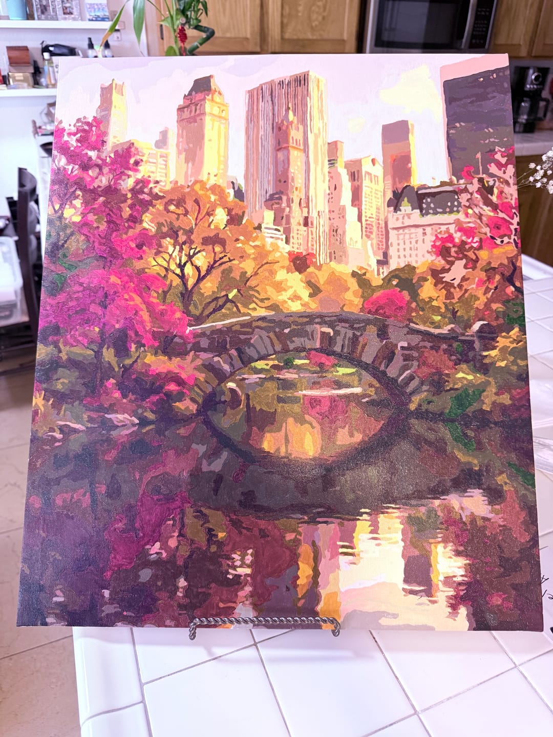 Customer photo review of New York Central Park Autumn (Paint by Numbers)