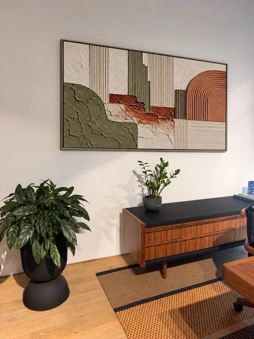 Customer photo review of Textured & Impasto Art | Organic Earth Geometry