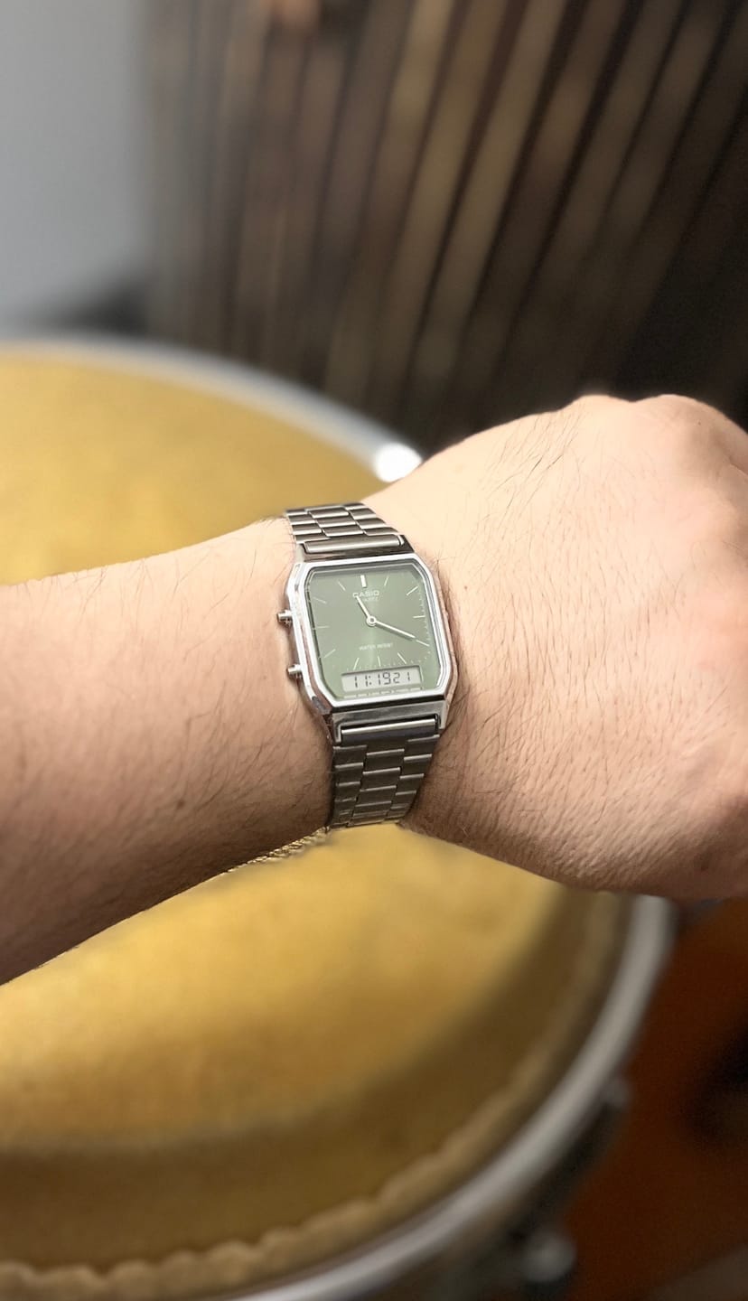 Customer photo review of Reloj Casio Vintage  AQ-230A-3A Análogo Digital Verde