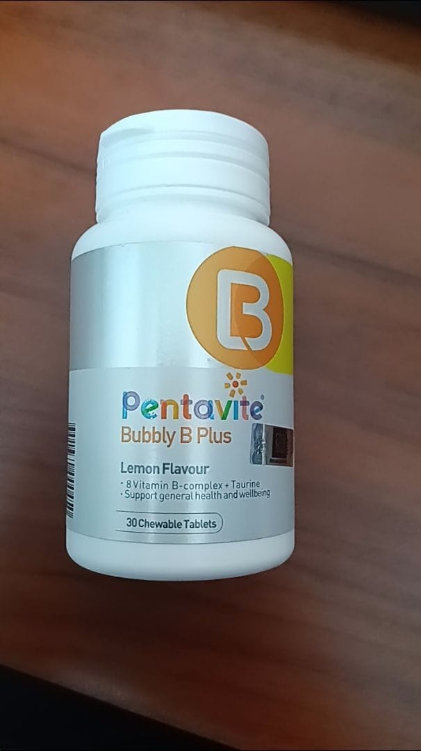 Customer photo review of Bubbly B Plus  Lemon Chewable Tablet