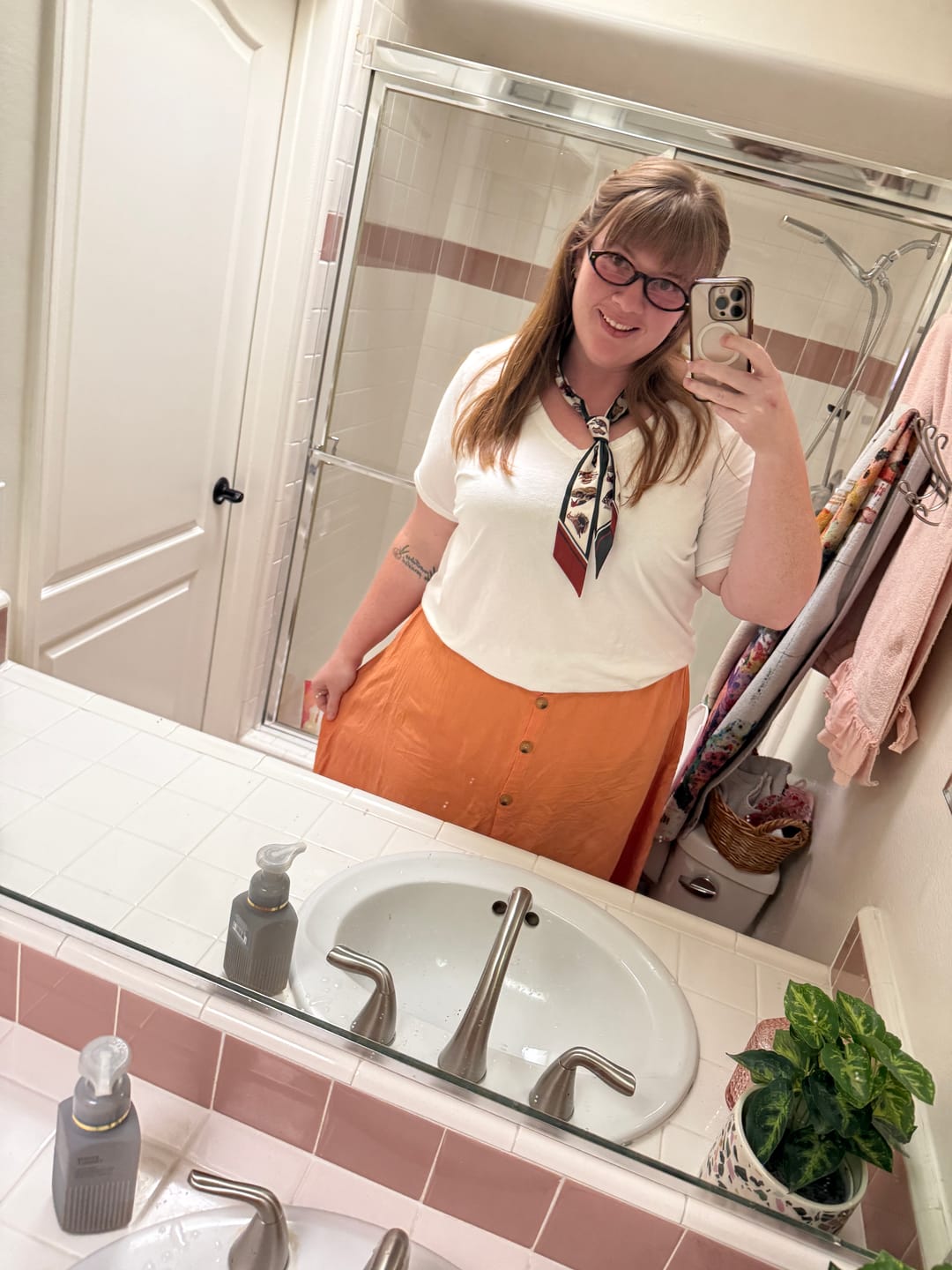 Customer photo review of Flock Skinny Scarf