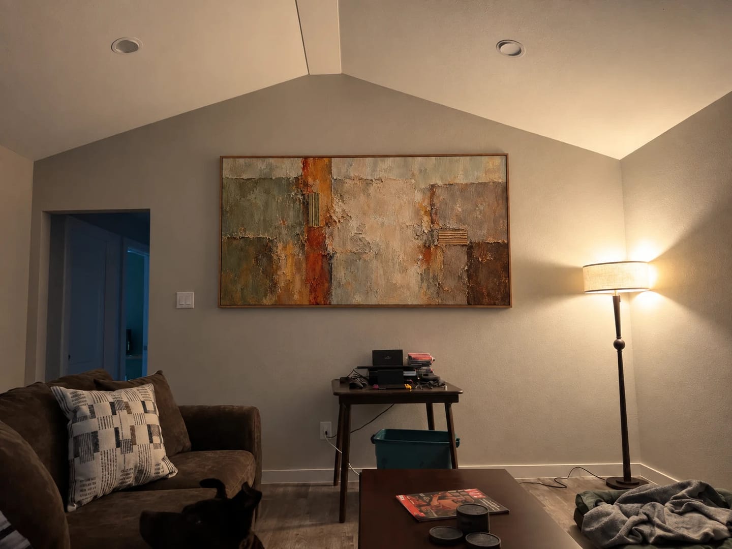 Customer photo review of Textured & Impasto Art | Rustic Abstract Layers