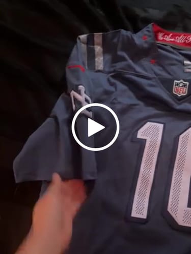 Customer video review of Men's New England Patriots Drake Maye #10 Storm Blue 2025 Rivalries Collection Limited Jersey