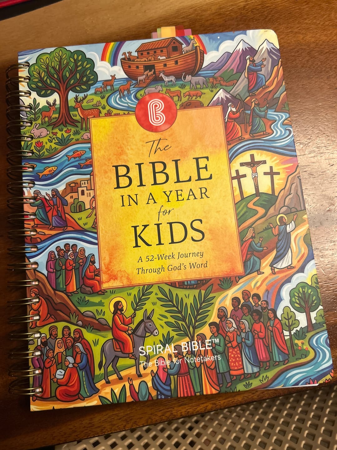Customer photo review of The Bible In A Year For Kids: A 52-Week Journey Through God's Word