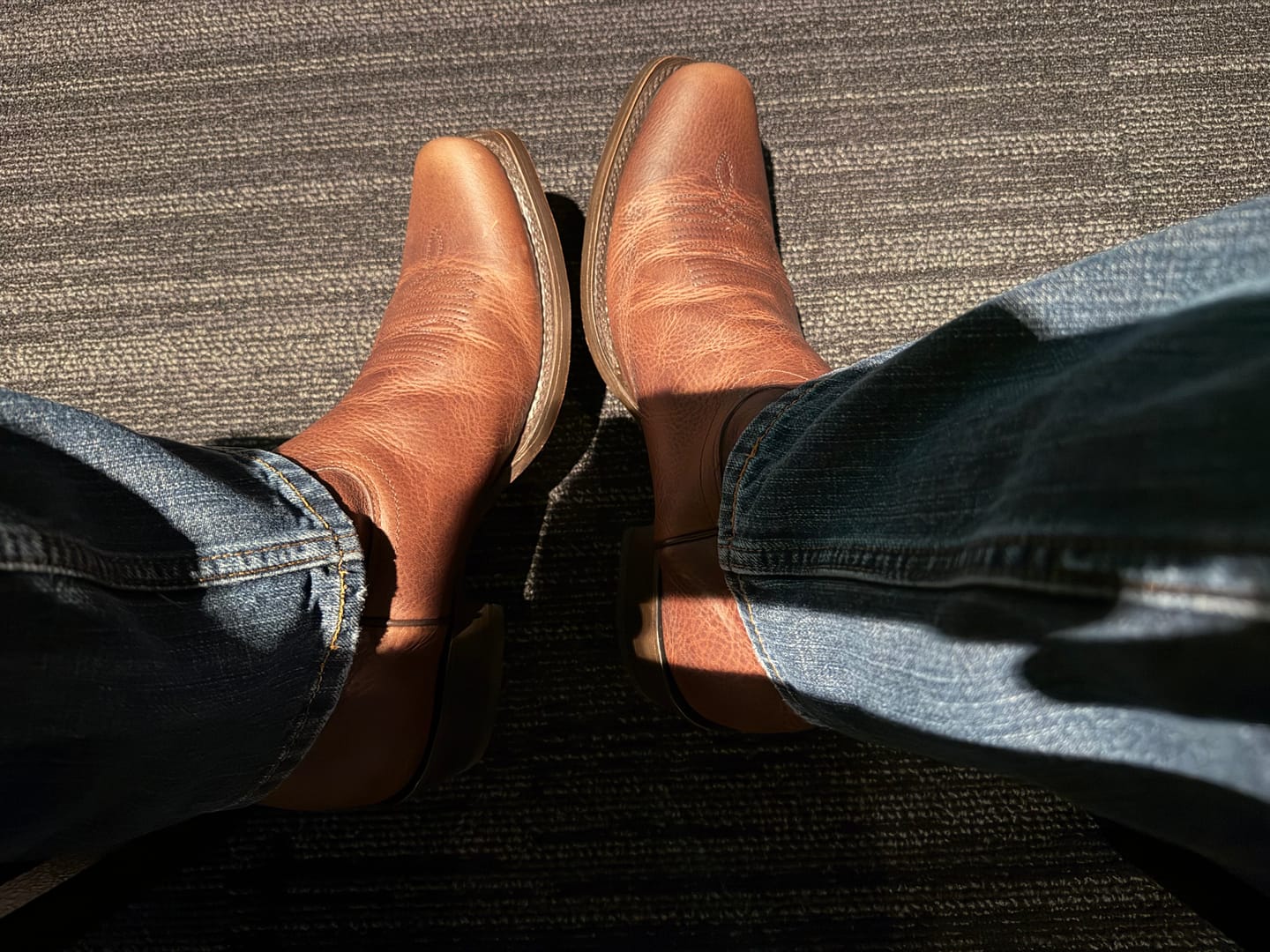 Customer photo review of Men's Rage Cutter Toe Western Boots