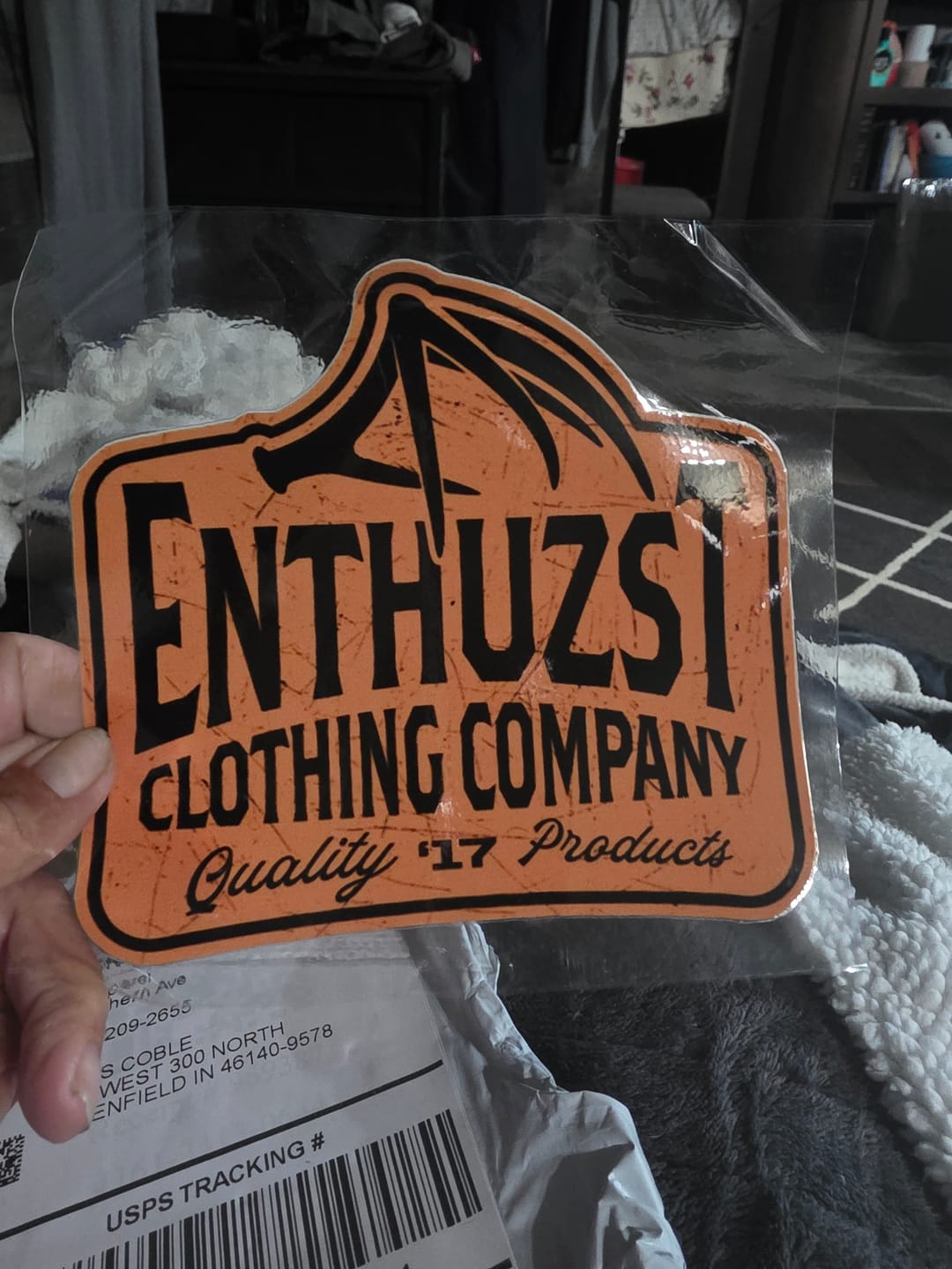 Customer photo review of LONE SHED DECAL