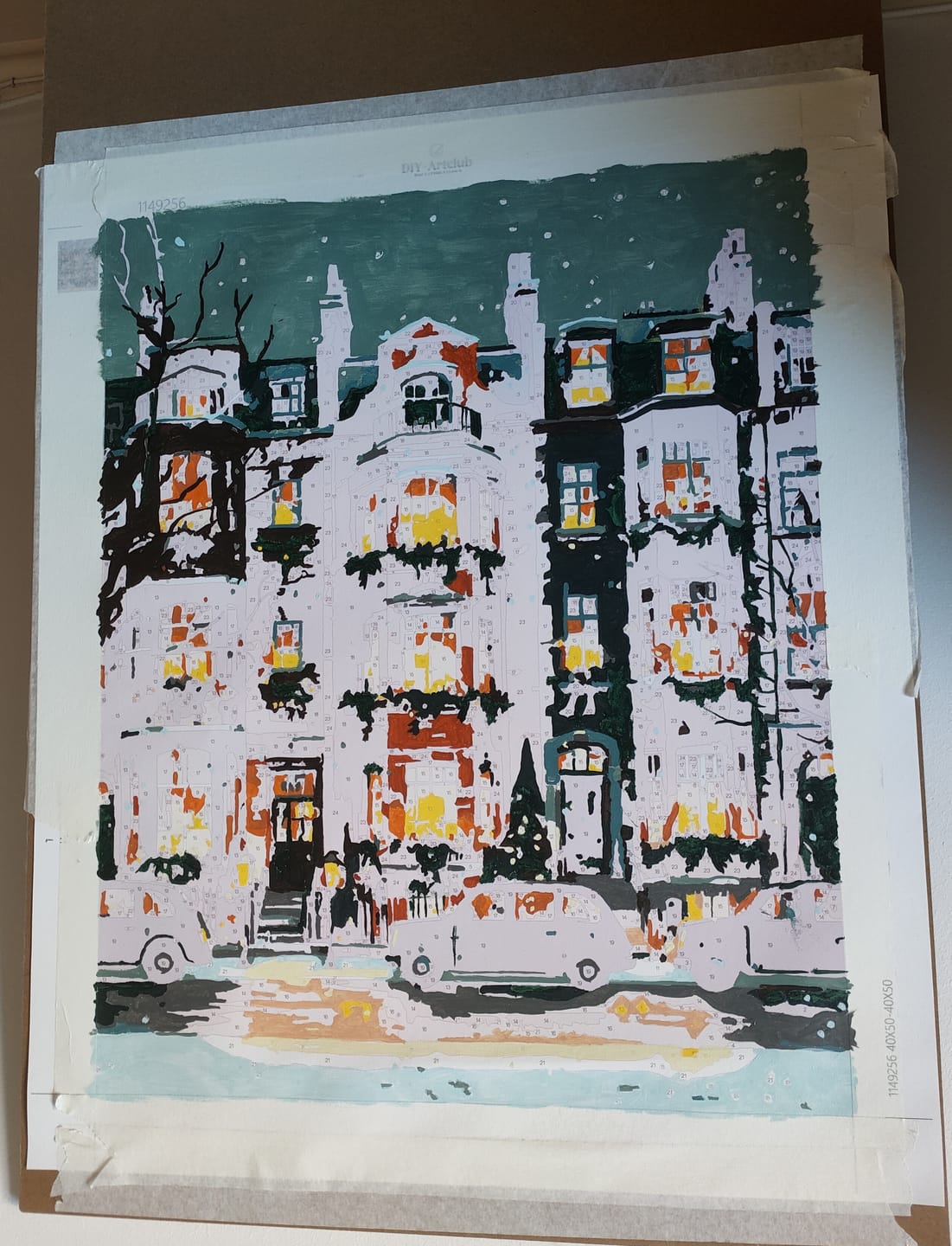 Customer photo review of London lights | Paint by Number
