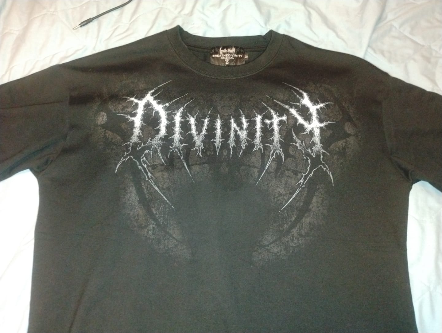 Customer photo review of Blood Reaper Oversized T-shirt [VOID BLACK]