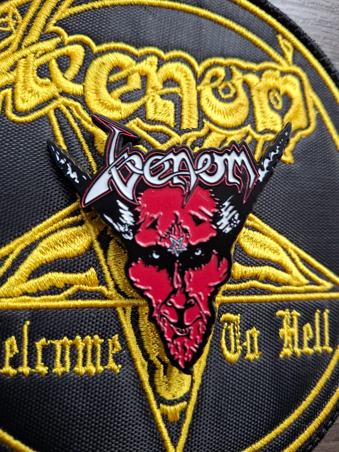 Customer photo review of Venom - Black Metal - Enamel Pin